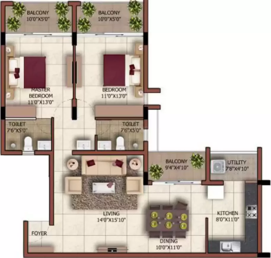 Floor plan for Sashwath The Magnolia